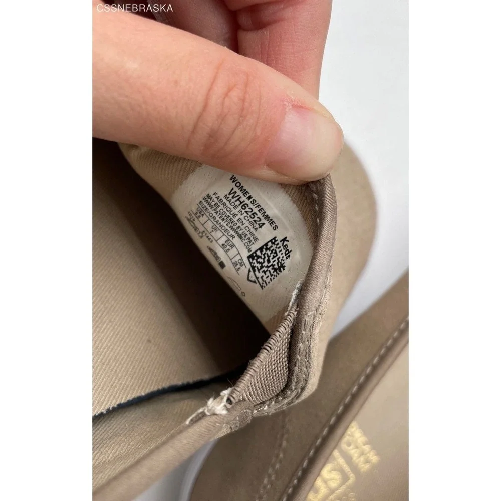 Keds DBL‎ Deck Suede II - Taupe slip-on shoes - Size 9.5